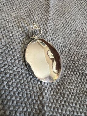 Silpada Polished Sterling Silver Round Pendant slide